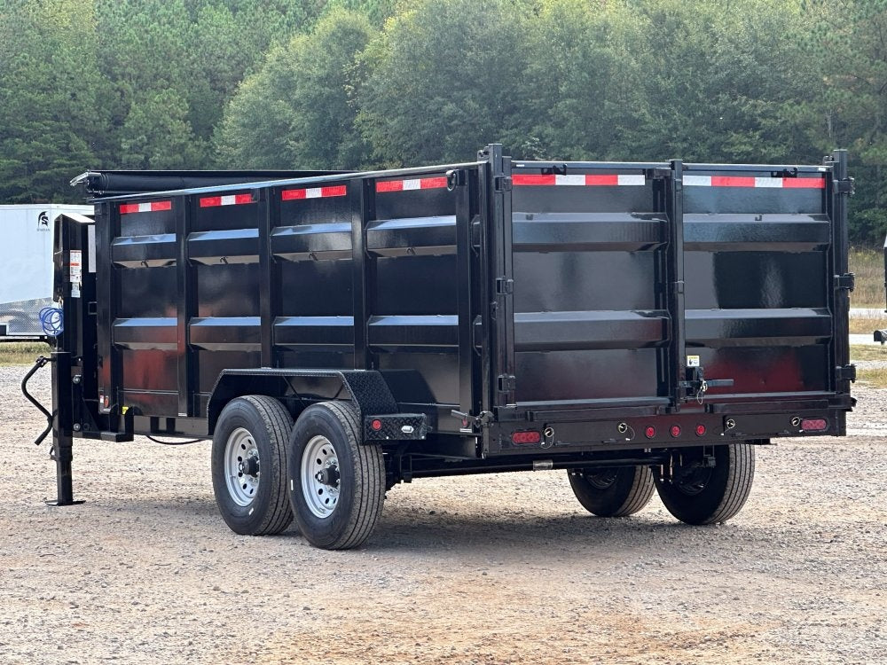 83"x16' Gooseneck Dump Trailer 48" Sides - 16k GVWR - Telescopic Lift - Gooseneck Dump - Dump Trailers - TrailerSwap