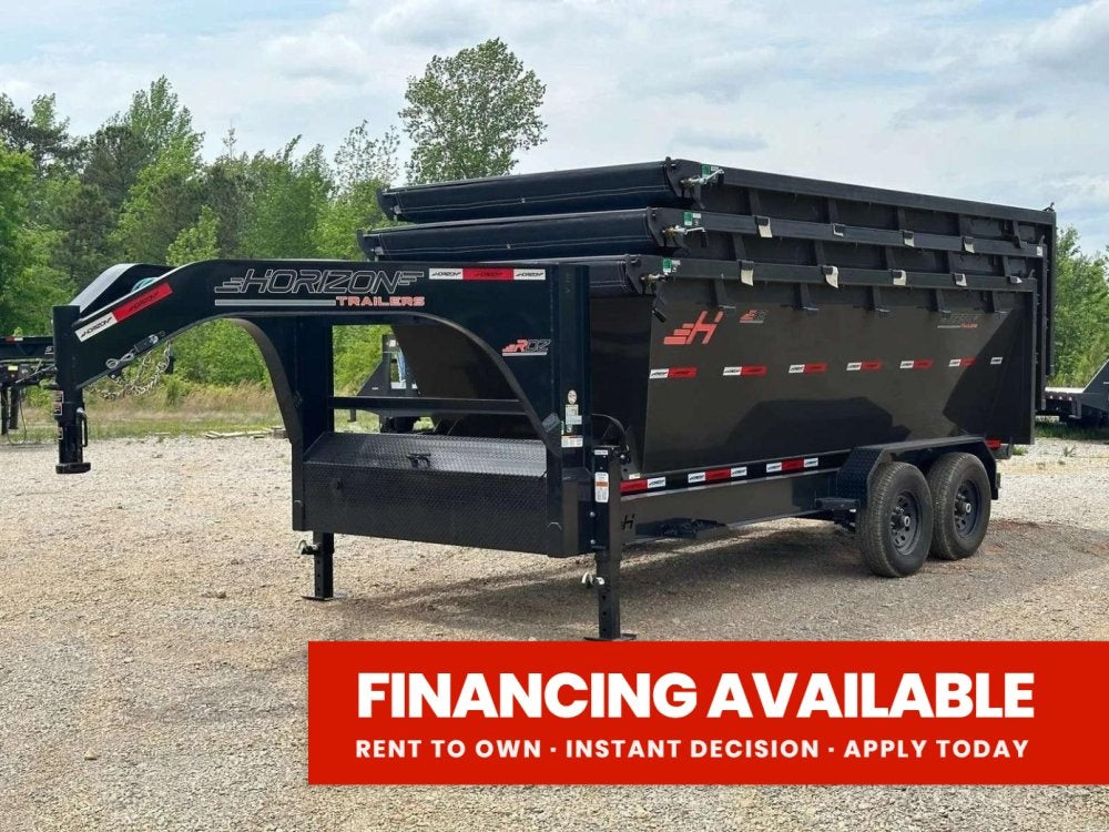 Horizon 16' RDZ GN Roll off Bundle (2) 7k Axles + 3 Bins w/ 4' Walls 1137-A