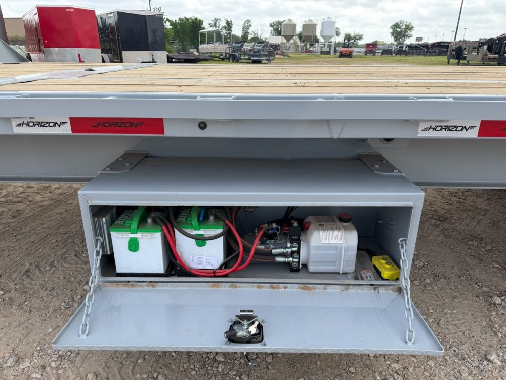 28' Horizon FTS Gooseneck Hydraulic Deckover Tilt Trailer - 10K Axles 15109