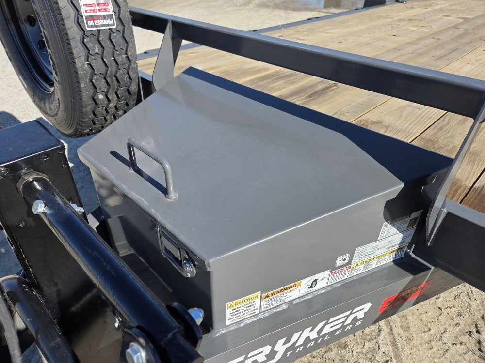20' Stryker SET Bumper Pull Equipment Trailer Stand Up Ramps - (2) 7K Axles 3549