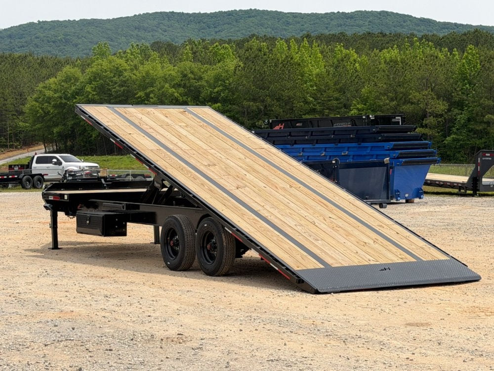 28' Horizon FTS Bumper Pull Hydraulic Deckover Tilt Trailer - 10K Axles 15102