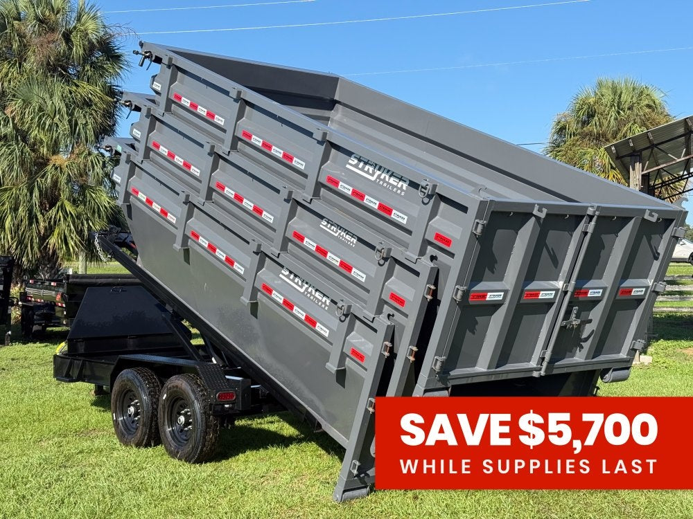 Stryker 14' BP Roll off Bundle (2) 7k Axles + 3 Bins w/ 4' Walls 2347-A