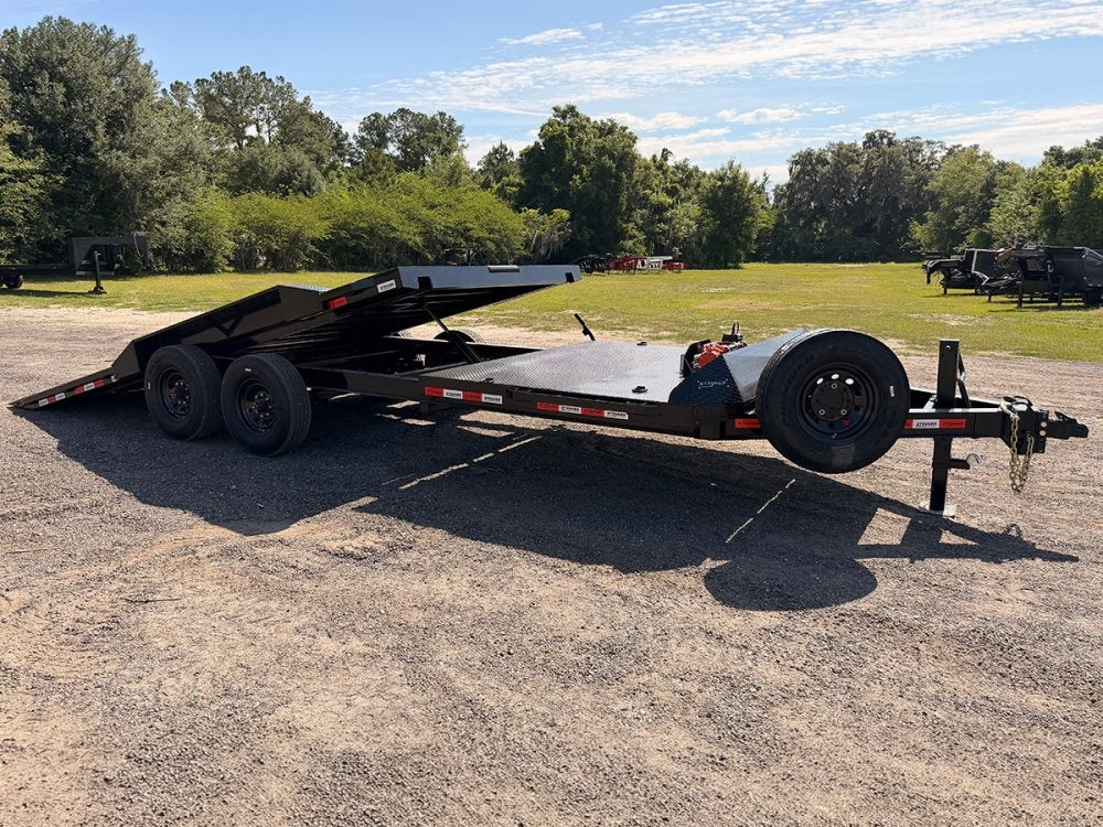 24' Tilt Trailer Drive Over Fenders, Steel Floor, 8K Axles 003822