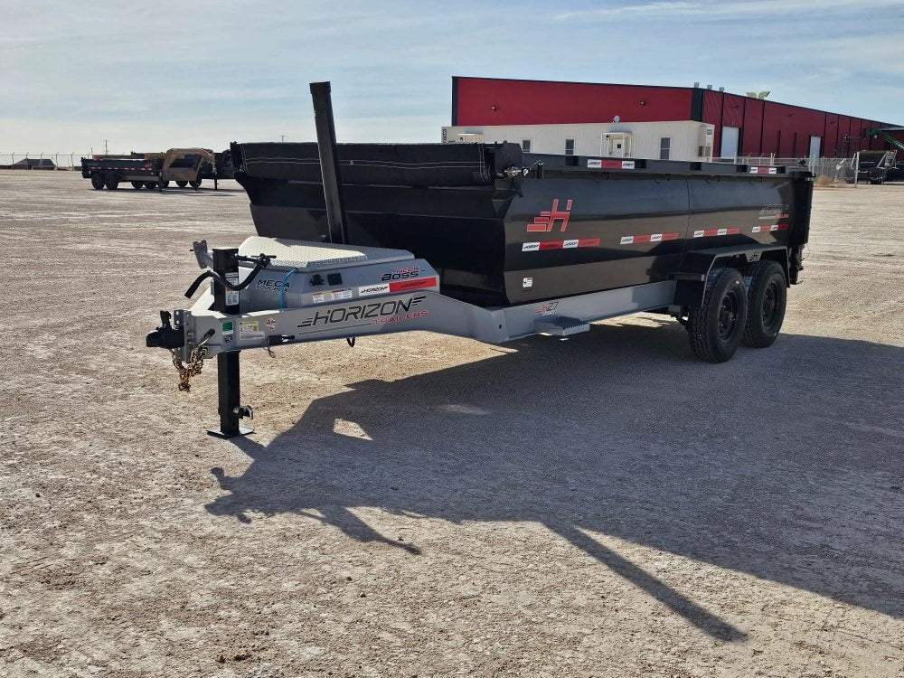 16' Horizon HZ7 Bumper Pull Dump Trailer 36" Side Walls - (2) 8K Axles 16151
