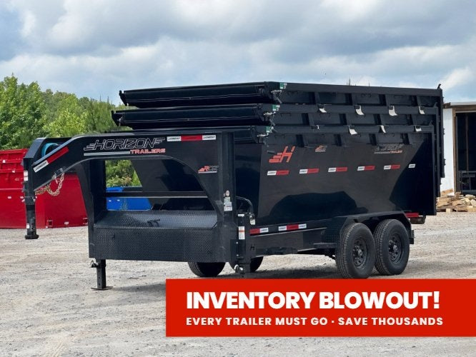 Horizon 14' RDZ GN Roll off Bundle (2) 7k Axles + 3 Bins w/ 4' Walls 013109
