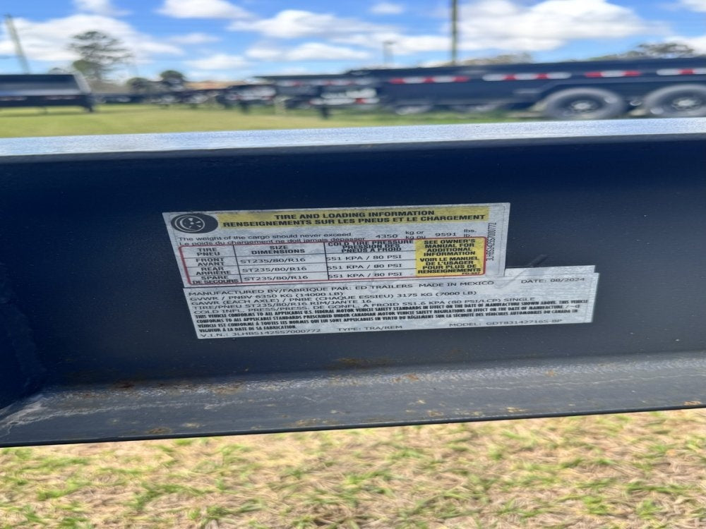 14' x 7' ED Trailers Bumper Pull Dump 772