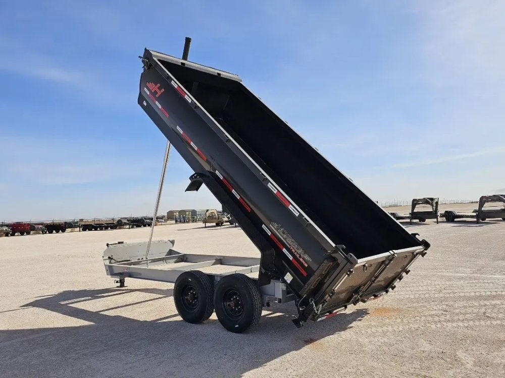 16' Horizon HZ7 Bumper Pull Dump Trailer 36" Side Walls - (2) 8K Axles 16151