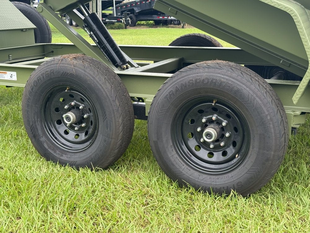 12' x 6' Dump Trailer DRM 24" Side Walls (2) 7K Axles Scissor Lift 10093