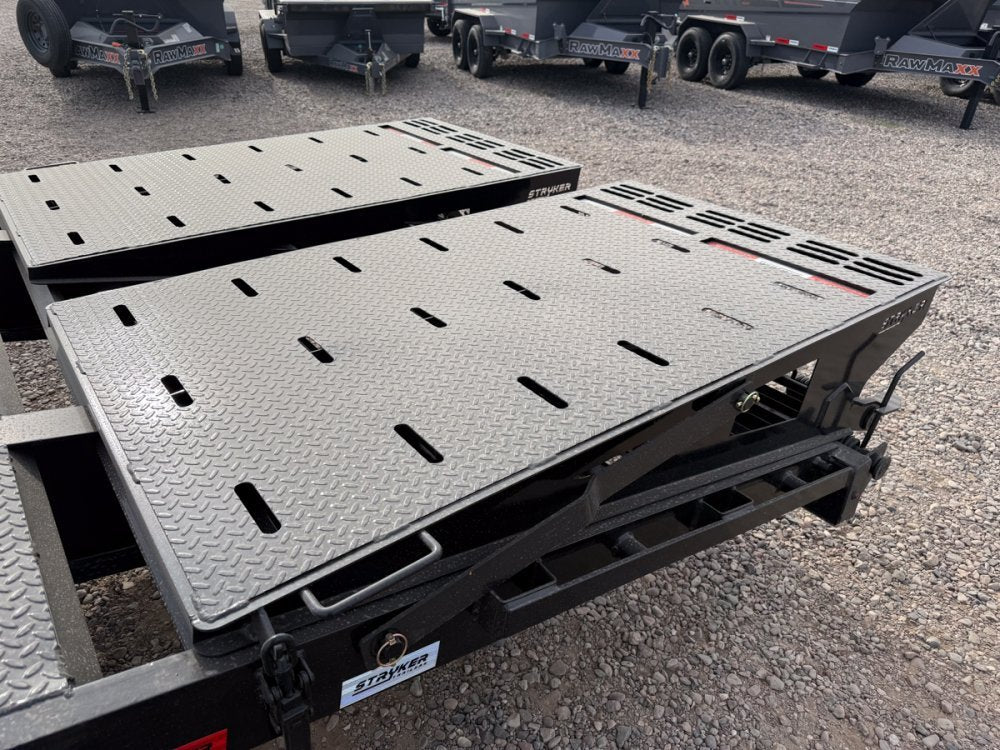 32' Stryker Gooseneck (2) 10K Axles Mega Ramps Dual Wheels 003463
