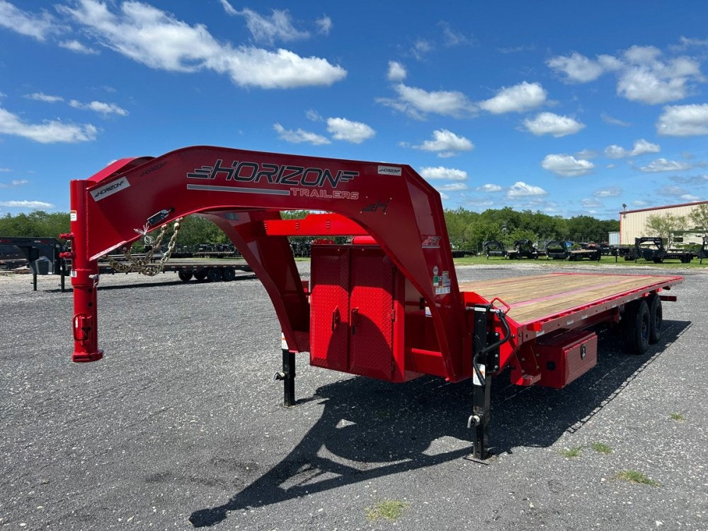 28' Horizon FFT Gooseneck Full Deckover Tilt Trailer - (2) 10K Axles 016937