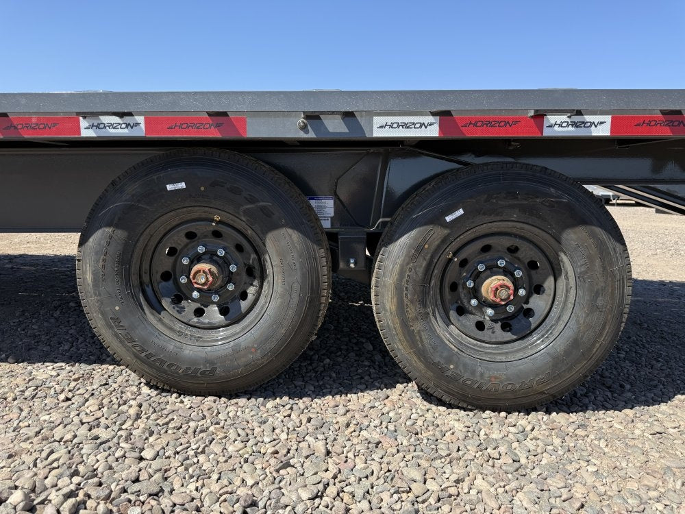 22' Horizon FFT Bumper Pull Full Deckover TIlt Trailer - (2) 8K Axles 15225
