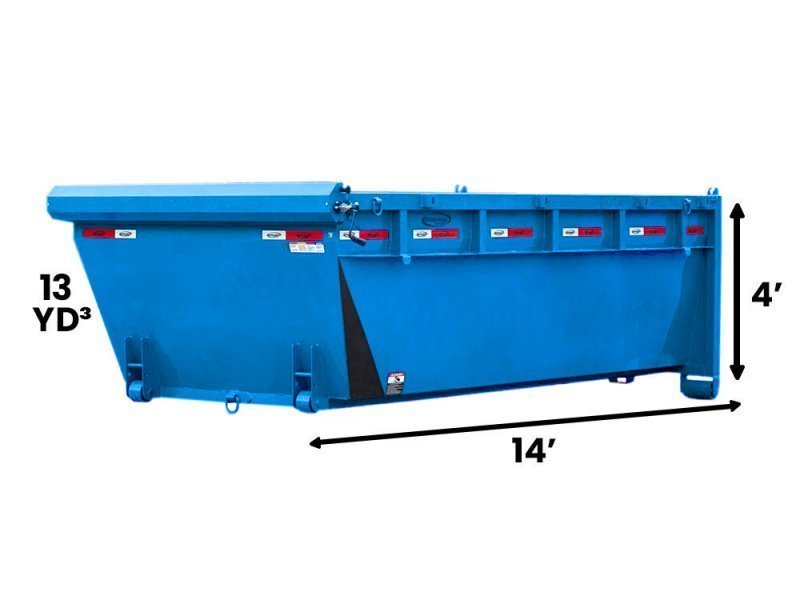 14' Dura-Haul Roll Off Bin - 4' Side Walls 847-46