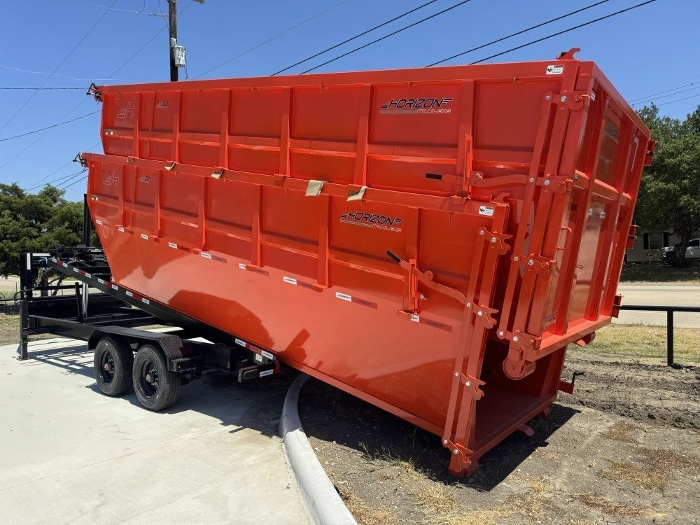 Horizon 20' HRD GN Roll off Bundle (2) 10k Axles + 2 Bins w/ 6' Walls 7744-B