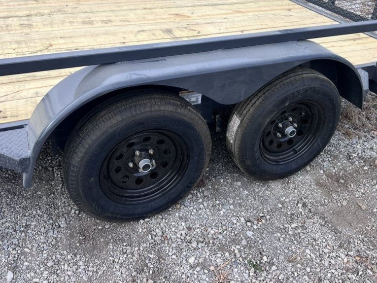 14' x 83" Iron Bull UTB Bumper Pull Utility Trailer - (2) 3,500 lb Axles 112464