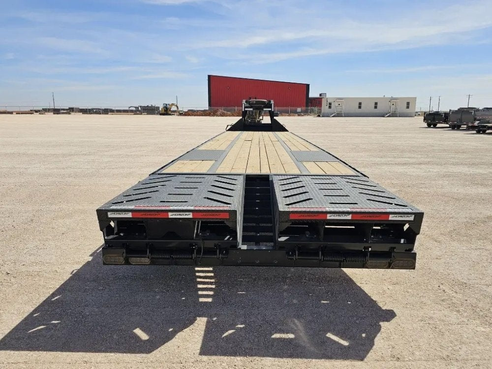 40' Horizon FHZ Gooseneck Dual Wheel Deckover Trailer Mega Ramps - (2) 12K Axles 13073