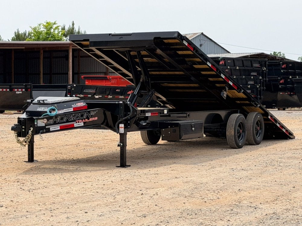 28' Horizon FTS Bumper Pull Hydraulic Deckover Tilt Trailer - 10K Axles 15102