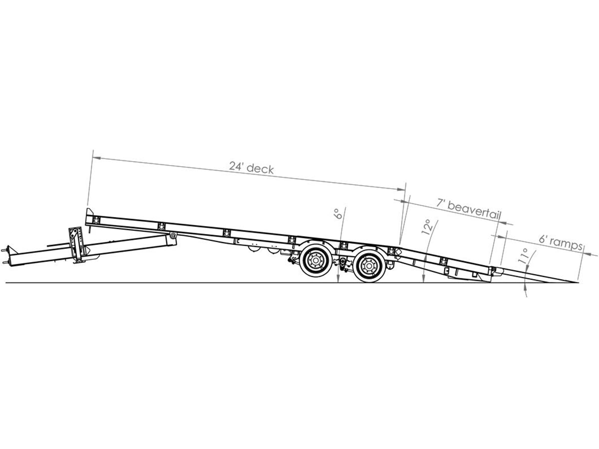 Behnke 40-50K Tag-Style Air Tilt Deckover Tilt