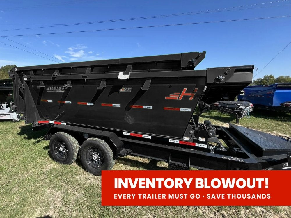 Horizon 14' RDZ BP Roll off Bundle (2) 7k Axles + 2 Bins w/ 4' Walls 017797
