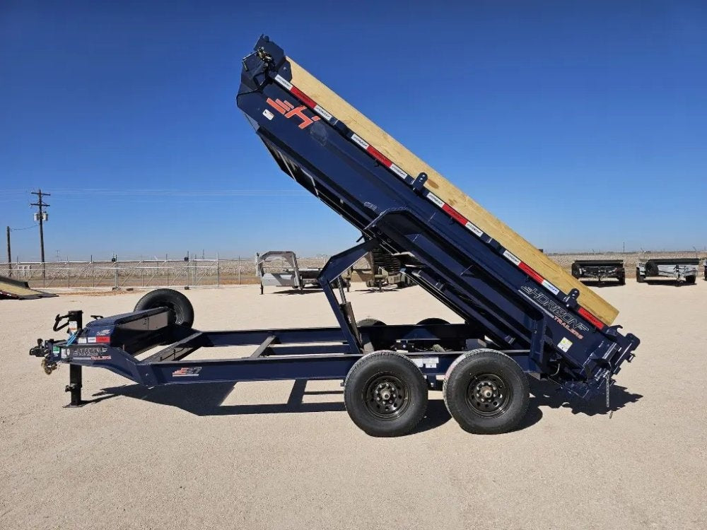 14' Horizon EZ7 Bumper Pull Dump Trailer 19" Sides - (2) 7K Axles 15842