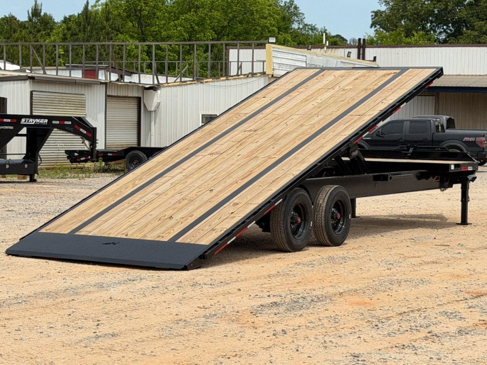 28' Horizon FTS Bumper Pull Hydraulic Deckover Tilt Trailer - 10K Axles 15102