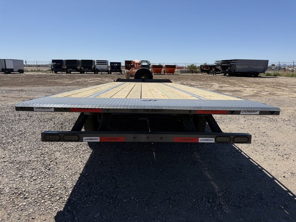 22' Horizon FFT Bumper Pull Full Deckover TIlt Trailer - (2) 8K Axles 15225