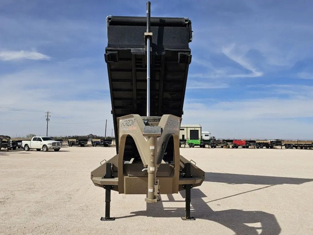 20 Horizon HZH Gooseneck Dump Trailer 48" Side Walls Hydraulic Jacks Telescopic - (2) 10K Axles 16021