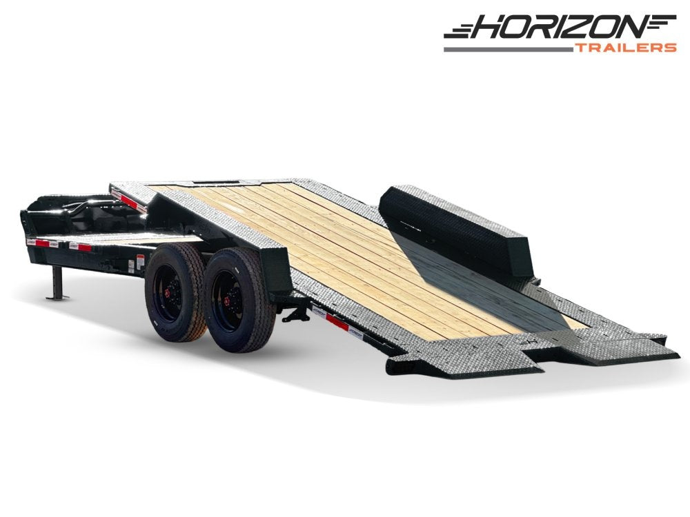 22' Horizon HET Bumper Pull Equipment Tilt Trailer - (2) 10K Axles 61-4d1