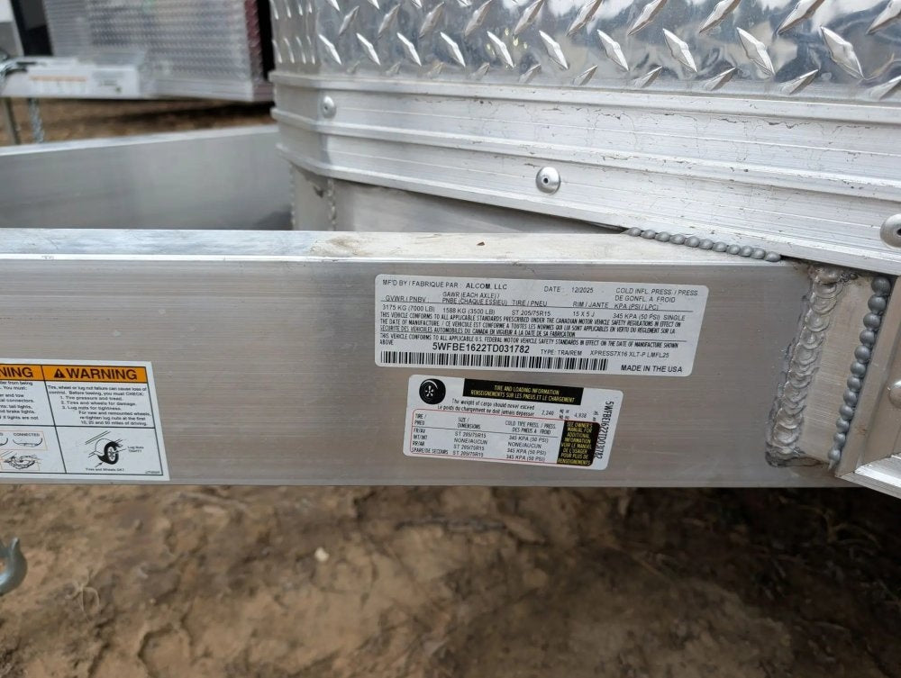 High Country 7x16 TA2 Aluminum Framed Enclosed Trailer (3.5K) 031782