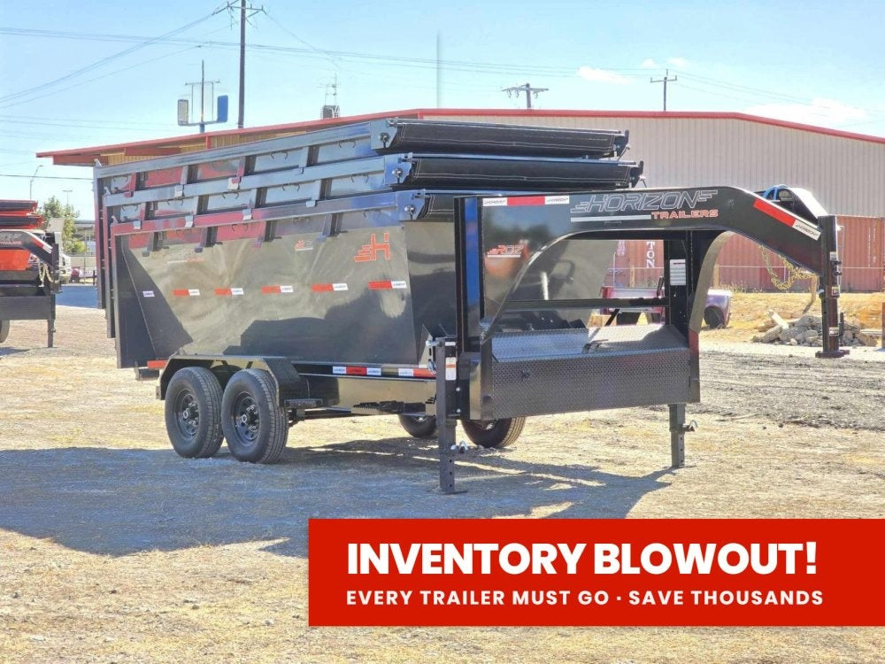 Horizon 14' RDZ GN Roll off Bundle (2) 7k Axles + 3 Bins w/ 4' Walls 13358
