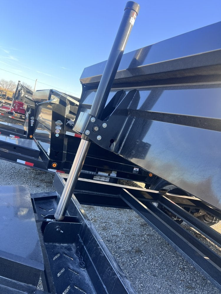14' x 83" Iron Bull DTB Bumper Pull Dump Trailer 24" Side Walls - (2) 7,000 lb Axles, Telescopic 108275