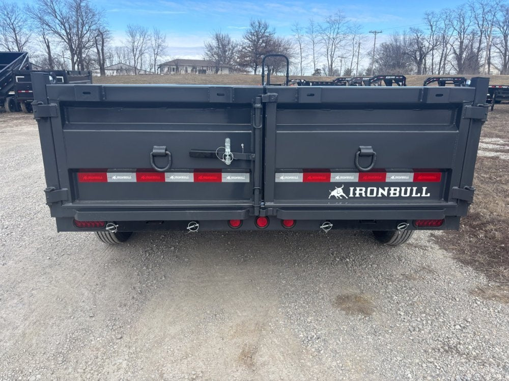 14' x 83" Iron Bull DWB Bumper Pull Dump Trailer 24" Side Walls - (2) 7,000 lb Axles 105969