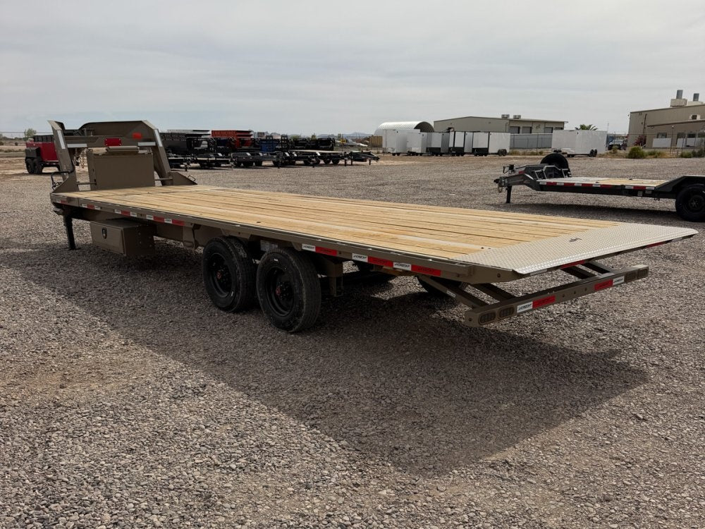 28' Horizon FTS Gooseneck Hydraulic Deckover Tilt Trailer - 10K Axles 016527