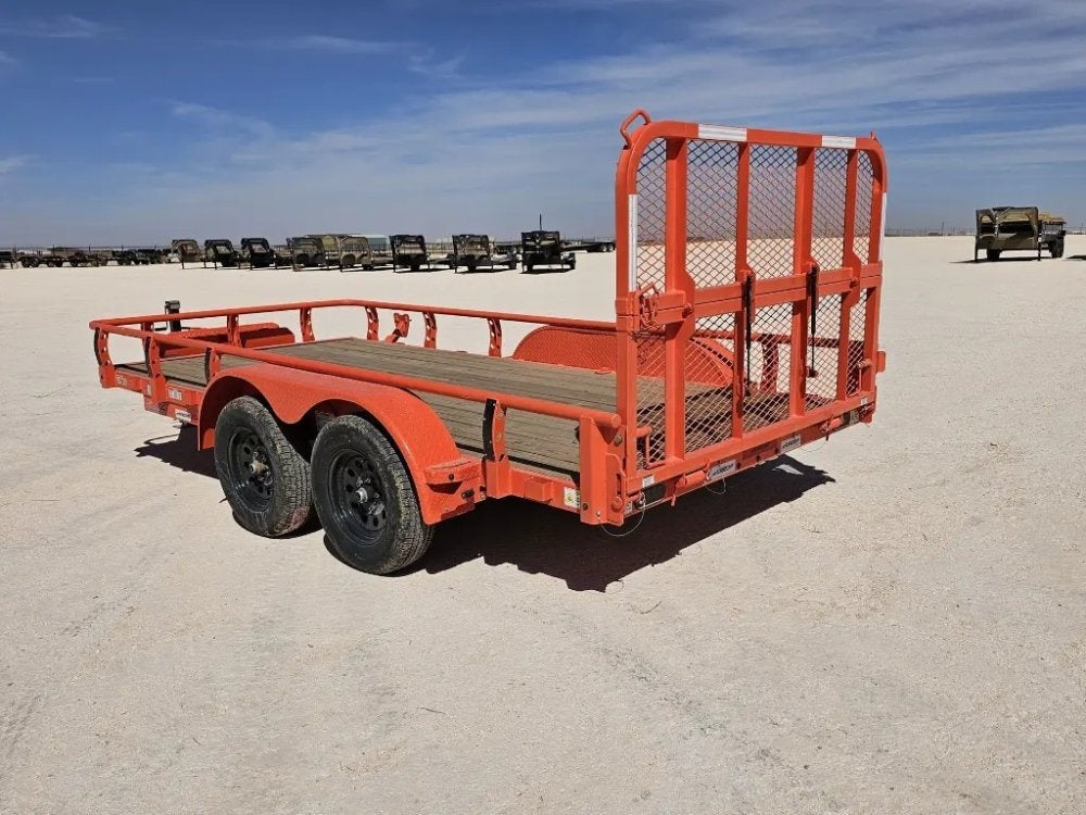 14' Horizon UTZ Bumper Pull Utility Trailer - (2) 3.5K Axles 15580