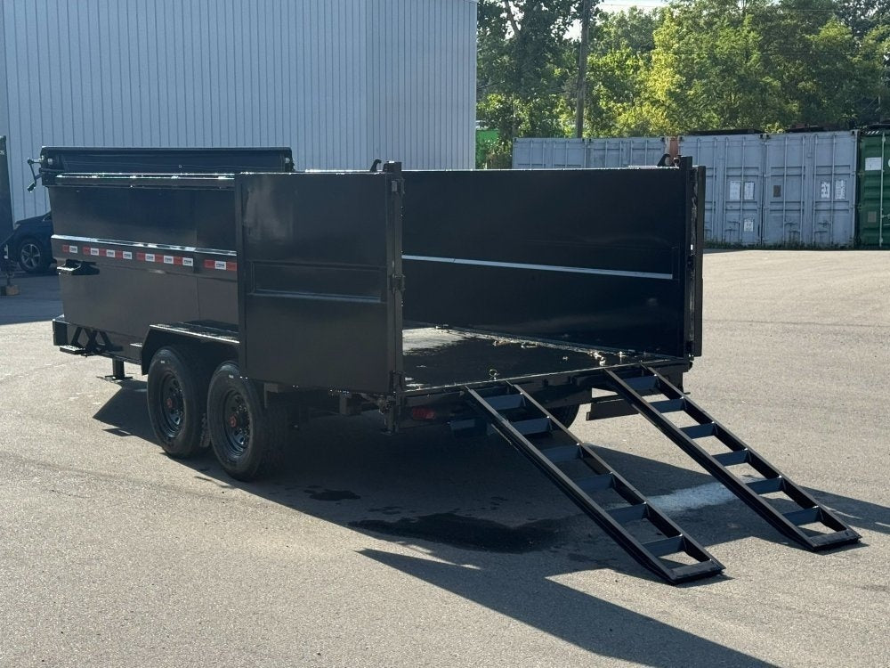 16' Stryker SDT Bumper Pull Dump Trailer 48" Side Walls - (2) 7k Axles 3760