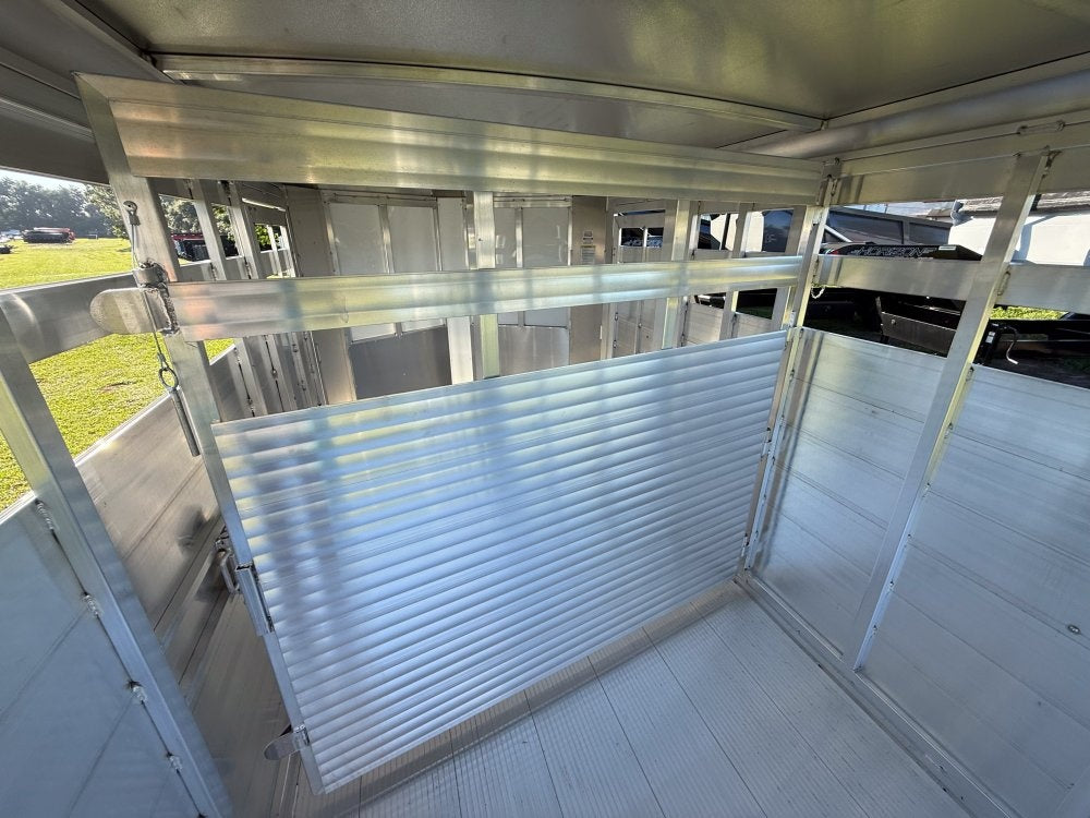 Black Stockman Express 6'6" Tall (2) 3500lb Axles - Horse Trailers - TrailerSwap