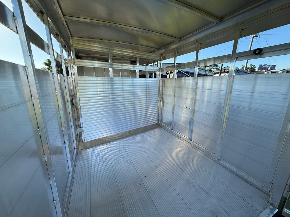 Black Stockman Express 6'6" Tall (2) 3500lb Axles - Horse Trailers - TrailerSwap