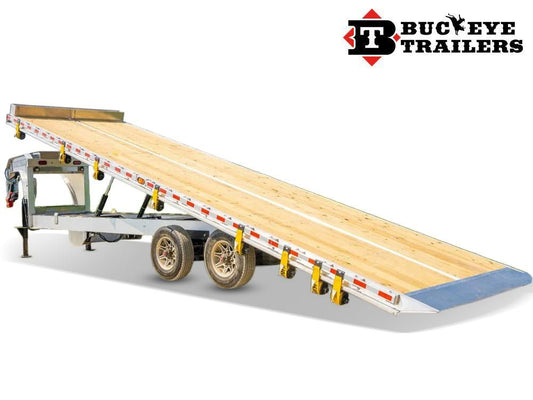 Buckeye Aluminum Gooseneck Deckover Full Tilt Trailer