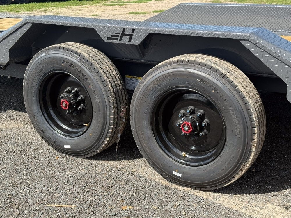 24' Horizon HET Bumper Pull Equipment Tilt Trailer Drive Over Fenders - (2) 10K Axles 015466