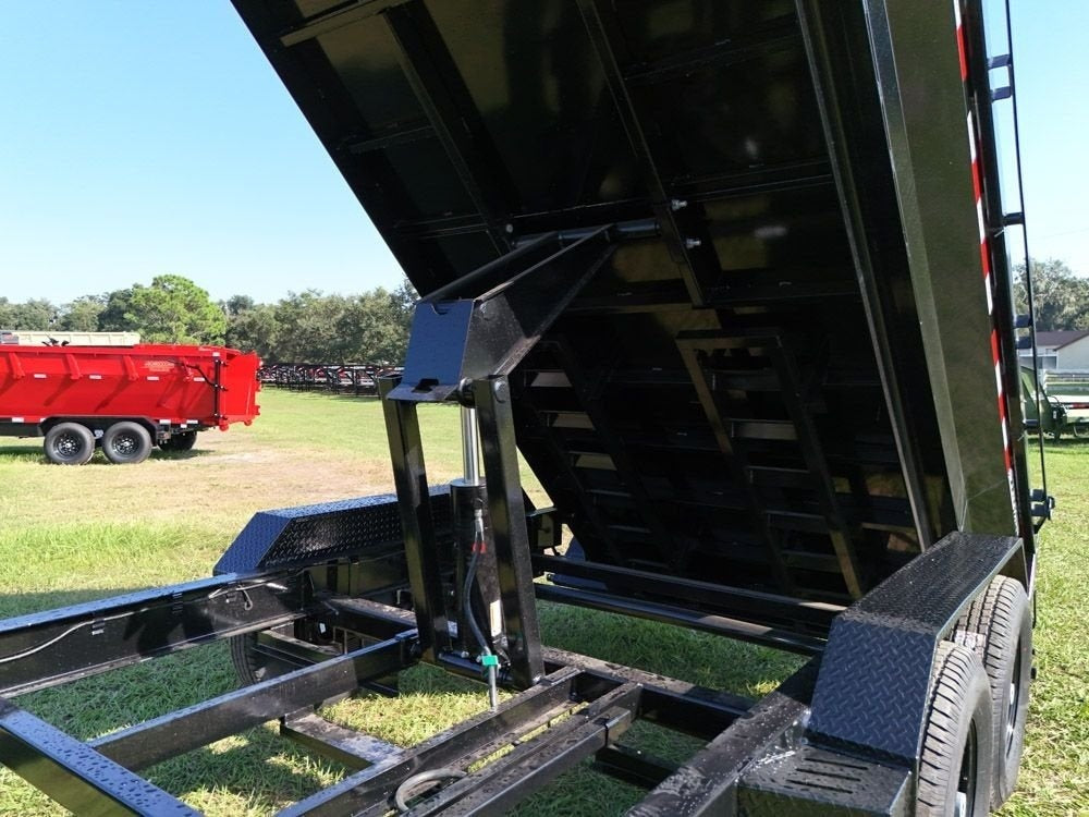 12' Stryker EDT Bumper Pull Dump Trailer 20" Side Walls - (2) 7k Axles 4048