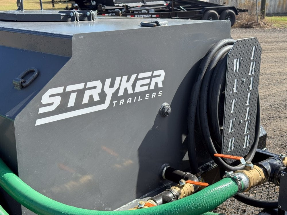 500 Gallon Water Tank Trailer with Pump and Hose 004473