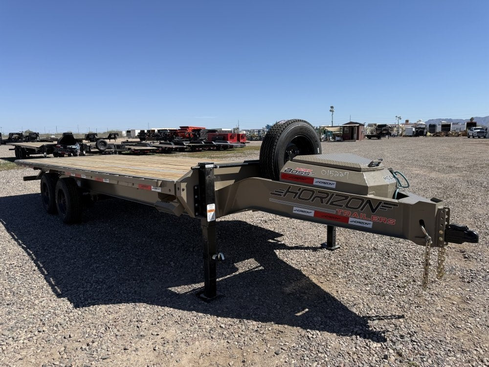 24' Horizon FFT Bumper Pull Full Deckover TIlt Trailer - (2) 10K Axles 018030