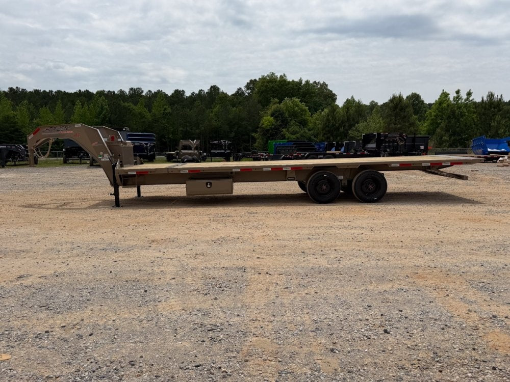 28' Horizon FTS Gooseneck Hydraulic Deckover Tilt Trailer - 10K Axles 16528
