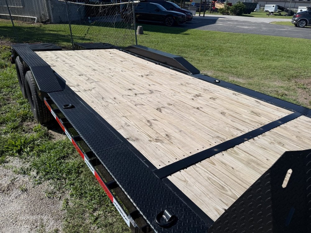 20' Horizon EHZ Bumper Pull Equipment Trailer Mega Ramps - (2) 7K Axles 003808