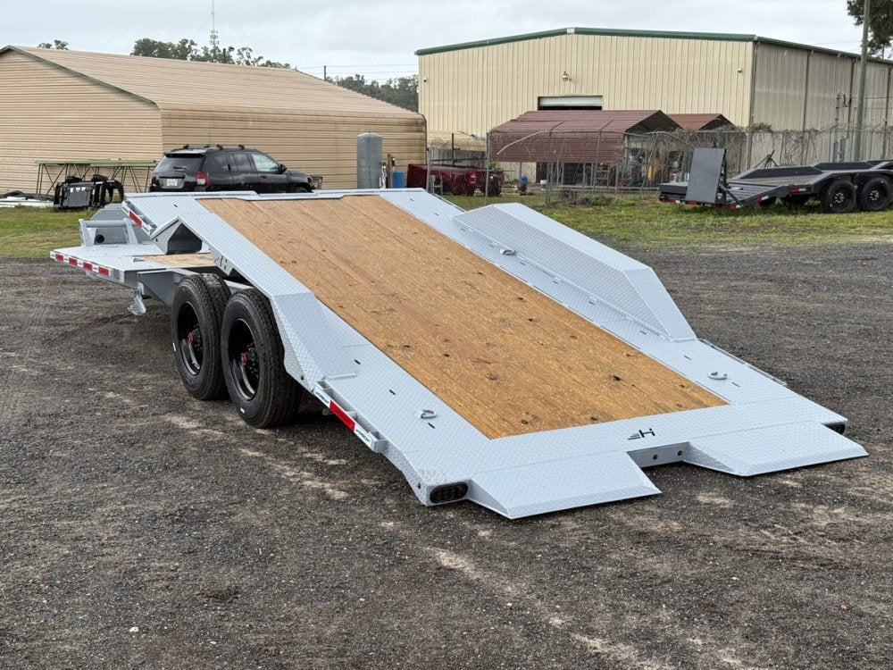 24' Horizon HET Bumper Pull Equipment Tilt Trailer Drive Over Fenders - (2) 10K Axles 99-45c