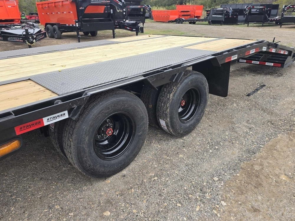 40' Stryker Gooseneck (2) 12K Axles Mega Ramps Dual Wheels 3378