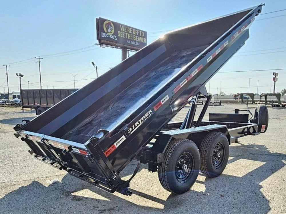 14' Stryker EDT Bumper Pull Dump Trailer 20" Side Walls - (2) 7k Axles 4045