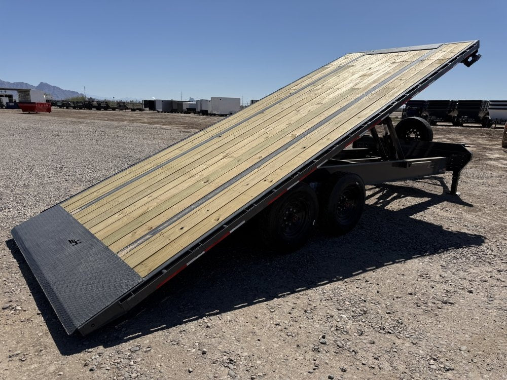 22' Horizon FFT Bumper Pull Full Deckover TIlt Trailer - (2) 8K Axles 15225