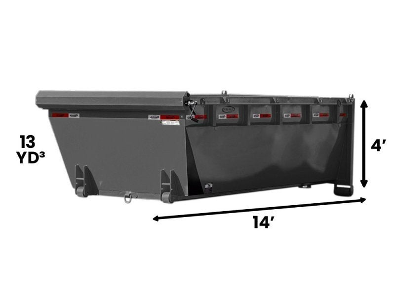 14' Roll Off Bin - 4' Side Wall - 7 Gauge Floor 847-49
