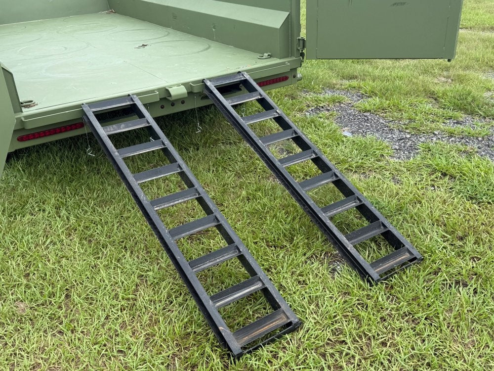 12' x 6' Dump Trailer DRM 24" Side Walls (2) 7K Axles Scissor Lift 10093