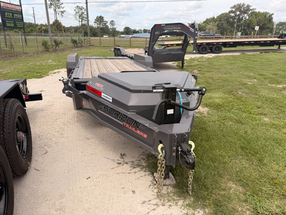 22' HEH Equipment Trailer 82" Wide, W/ 3' Dove W/ Mountain Ramps 14753